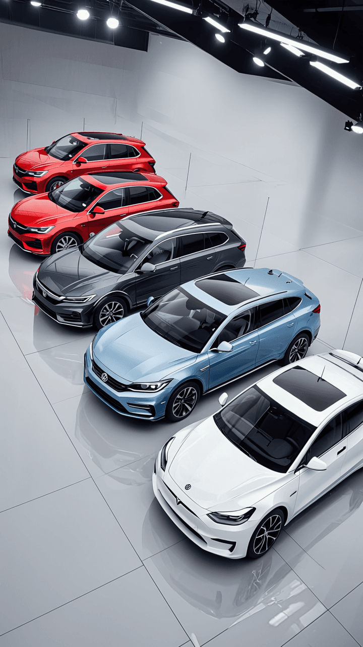 Multiple car models showing NexCruise compatibility with different vehicle types